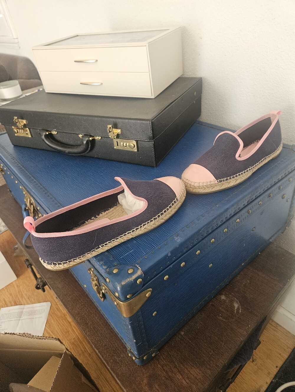 Fendi Denim And Patent Shoes Size 39
